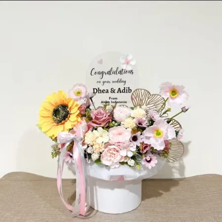 Bloom Box Akrilik Ucapan Wedding Ciledug