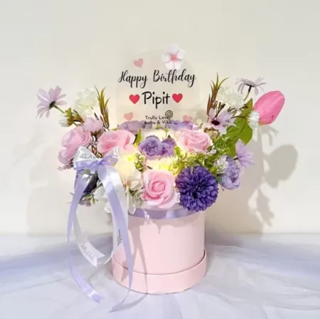 Bloom Box Akrilik Ucapan Ulang Tahun Ciledug